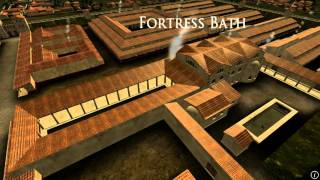 Animation of ancient Roman Fort in Caerleon Wales [upl. by Rolecnahc]