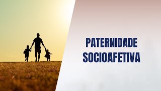 Paternidade socioafetiva [upl. by Ynnattirb]