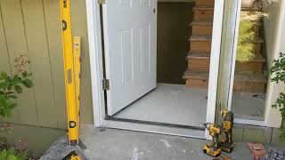 Jeld Wen Front Door Installation  Really crappy products and craftsmanship PART 1 [upl. by Anirroc]