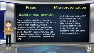 What is Difference Between Fraud amp Misrepresentation [upl. by Ro]