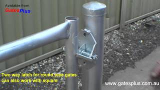 Gate Latch 2 way for round pipe and square [upl. by Boucher]