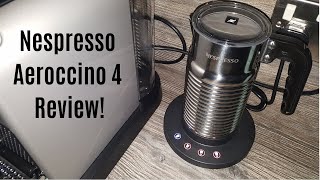 Nespresso Aeroccino 4 Milk Frother Review  Worth upgrading from the Aeroccino 3 [upl. by Anilegna]