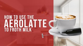 How To Use the AeroLatte To Froth Milk [upl. by Elhsa745]