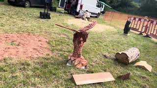 A fabulous range of wooden sculpture at Caerleon festival 2024 [upl. by Eirlav]