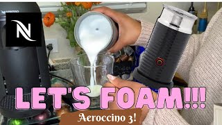 How To Foam Milk With Aeroccino 3 Make Coffee With Foam Tips amp Tricks  Easy Foamed Latte Recipe [upl. by Enymzaj]