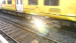 Merseyrail 507 009 making arcs at Birkdale station [upl. by Larual]