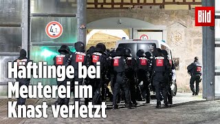 Gefängnismeuterei Polizei stürmt Knast in Thüringen  JVA Untermaßfeld [upl. by Yahsed]